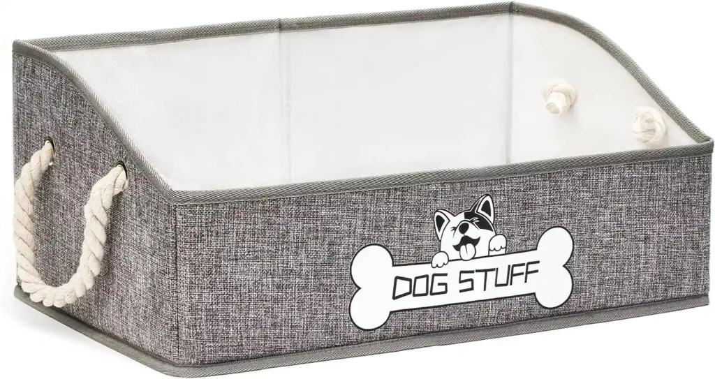 Foldable Dog Toy Basket 1
