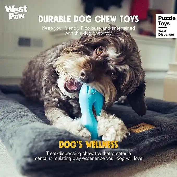 West Paw Zogoflex Qwizl Dog Puzzle Treat Toy 2